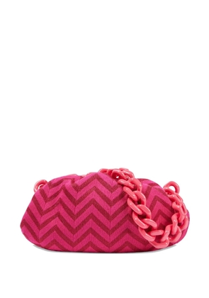 Missoni large Zigzag-pattern clutch bag - Pink