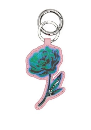 GANNI Flower keyring - Blue