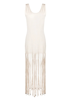 Alanui Monsoon fringed maxi dress - Neutrals