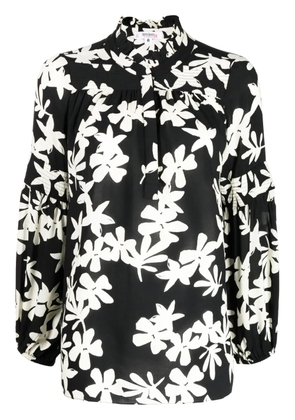 lemlem floral-print ruffled blouse - Black