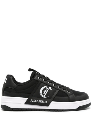 Just Cavalli logo-embossed panelled sneakers - Black
