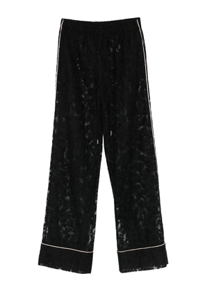Ermanno Scervino lace-trimmed trousers - Black