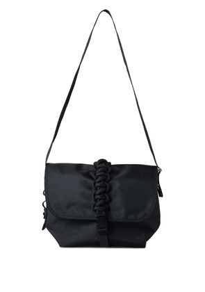 Kara Cobra braided shoulder bag - Black