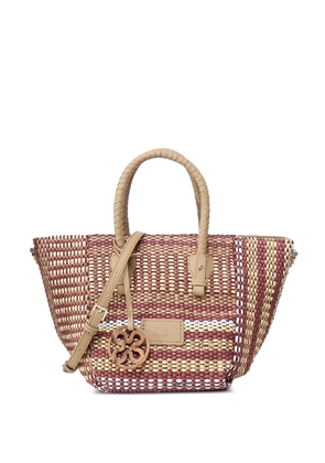 V°73 Stefanie woven tote bag - Red