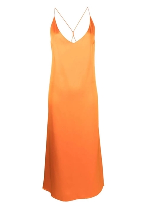 Blanca Vita Arise Maraso cowl-neck gown - Orange