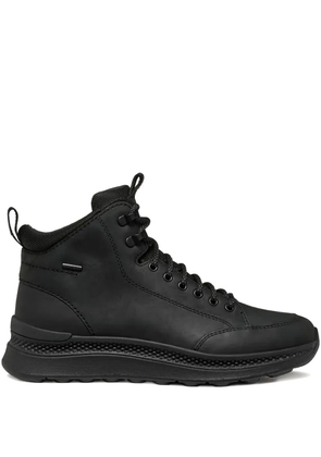 Geox lace-up leather boots - Black