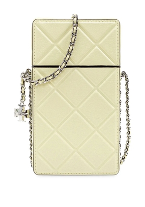 Tory Burch logo-plaque phone bag - Yellow