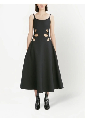 Christopher Kane petal cut-out detail dress - Black