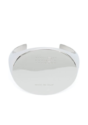 MM6 Maison Margiela Numbers-motif cuff bracelet - Silver