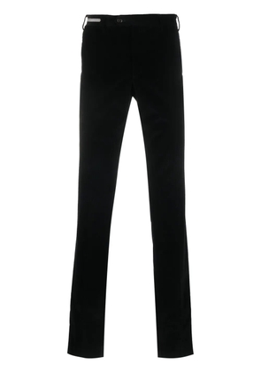 Corneliani straight-leg cotton-blend trousers - Black