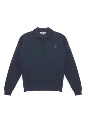 Maison Kitsuné Fox Head polo sweater - Grey