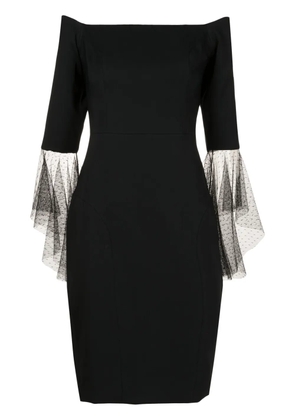 Lethicia Bronstein Anne tulle-sleeved dress - Black