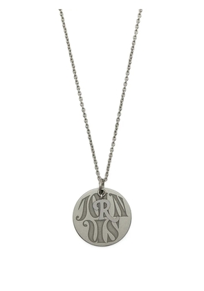 Raf Simons circular-pendant clasp-fastening necklace - Silver