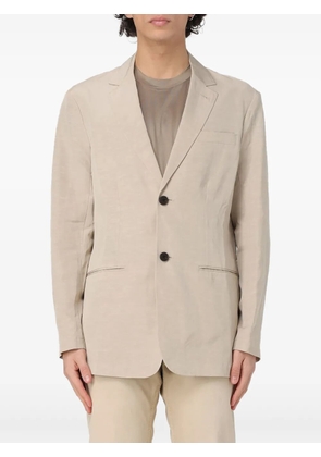 Emporio Armani slub-textured blazer - Neutrals