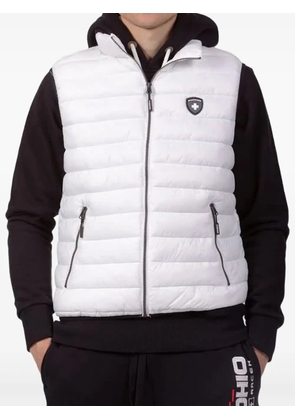 PODHIO logo-appliqué gilet - White