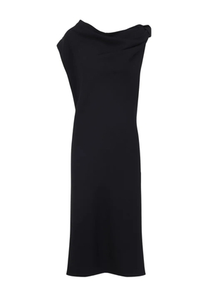 Carven draped one-shoulder midi dress - Blue