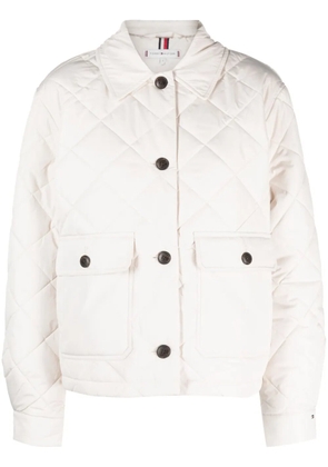 Tommy Hilfiger padded diamond-quilted jacket - Neutrals