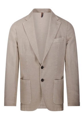 Santaniello single-breasted blazer - Neutrals