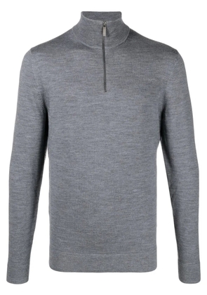 Calvin Klein embroidered-logo wool jumper - PKH Mid Grey Heather