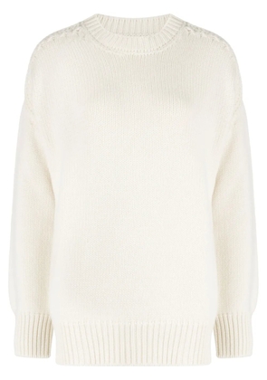 SA SU PHI round-neck cashmere jumper - Neutrals