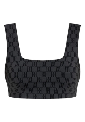 By Malene Birger Braga monogrammed cropped top - Black