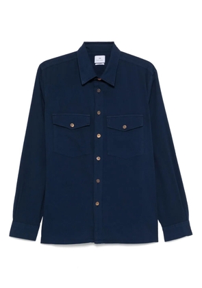 PS Paul Smith stretch-cotton seersucker shirt - Blue