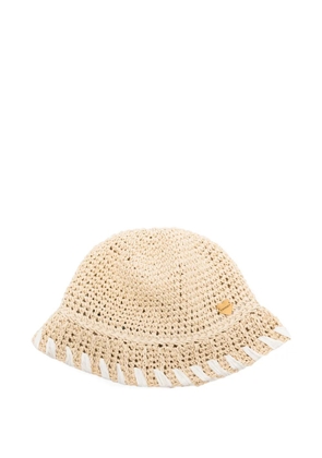 TWINSET heart-detail bucket hat - Neutrals