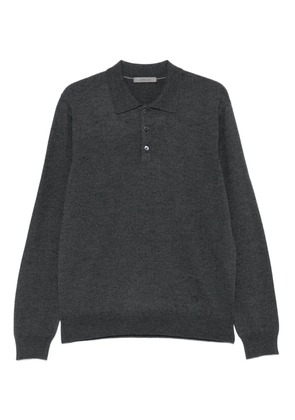 Corneliani polo-neck buttoned polo shirt - Grey