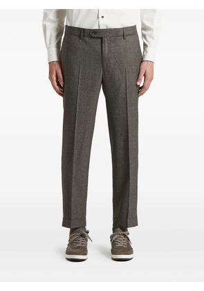 Peserico textured wool trousers - Brown