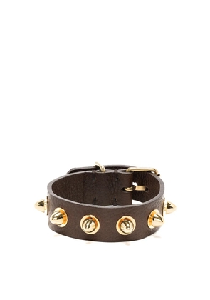Undercover stud-detail leather cuff - Brown