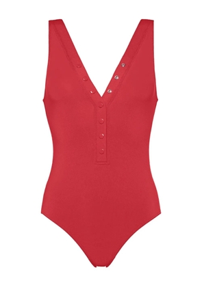 ERES Icône button-front tank swimsuit - Red