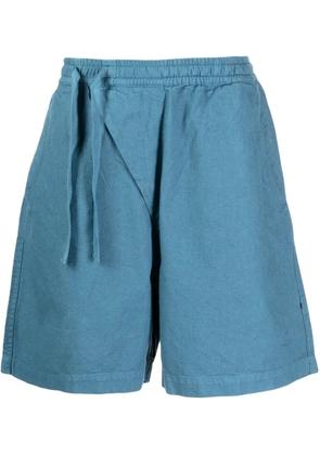 Maharishi off centre-drawstring bermuda shorts - Blue