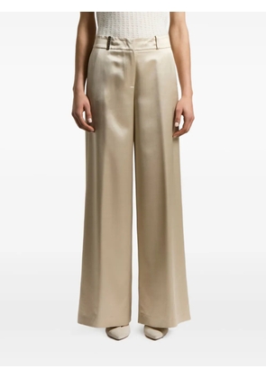 Peserico satin wide-leg trousers - Neutrals