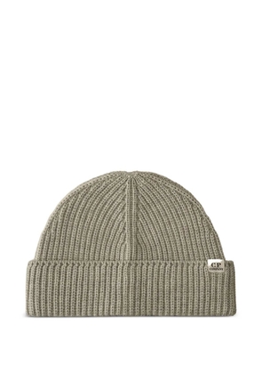 C.P. Company ribbed-wool beanie hat - Grey