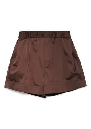Recto Roll-up Banding shorts - Brown