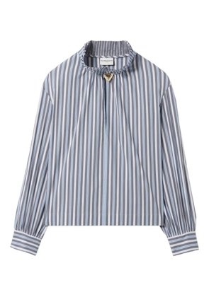 Claudie Pierlot striped cotton top - Blue