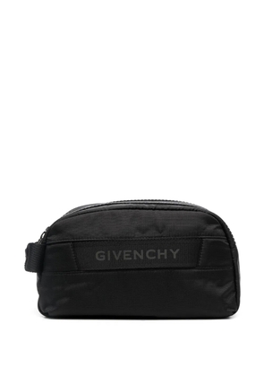 Givenchy logo-patch wash bag - Black