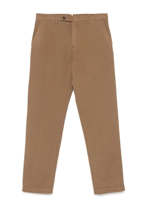 Sunspel slub-texture trousers - Brown