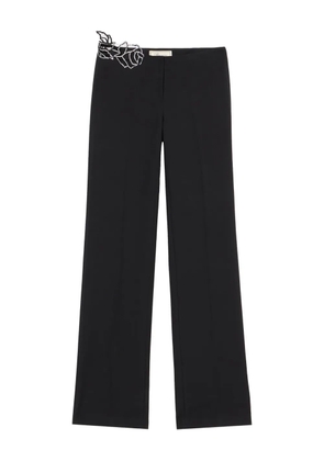 Blumarine lace-embellished trousers - Black