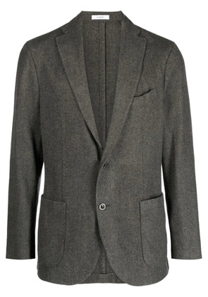 Boglioli notched-collar single-breasted blazer - Green