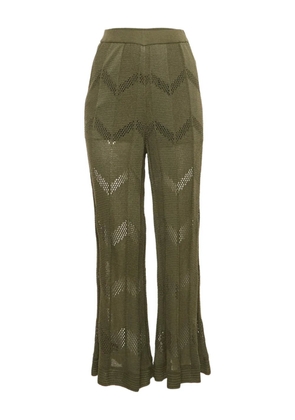 Missoni Pre-Owned zigzag-pattern trousers - Green