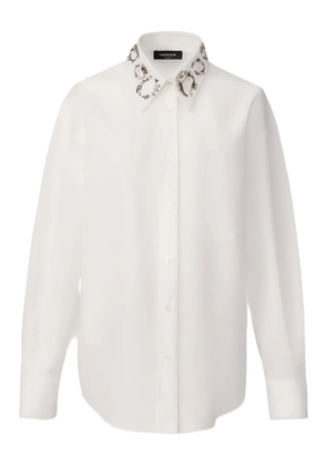 Fabiana Filippi embellished-collar shirt - White