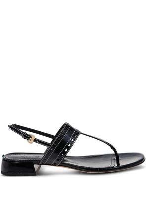 A.Bocca perforated-detail sandals - Black