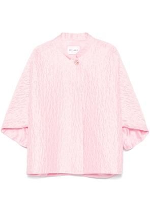 STYLAND leopard-jacquard jacket - Pink