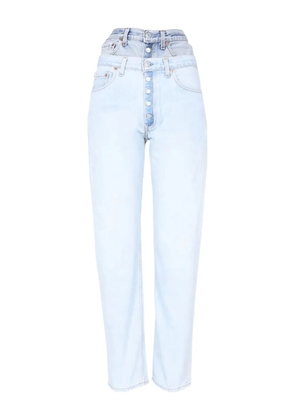 1/OFF buttoned denim jeans - Blue
