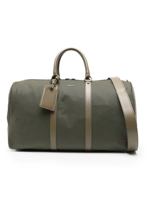Kiton logo-plaque travel bag - Green