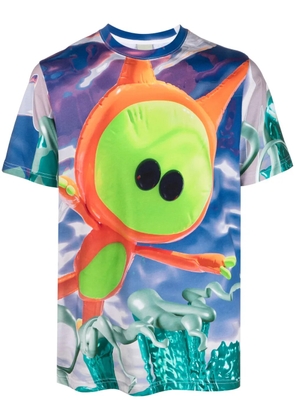 Perks And Mini Marpi-print organic cotton T-shirt - Green