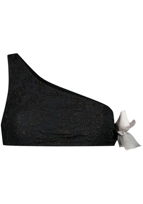 Giambattista Valli one-shoulder bow-detail bikini - Black