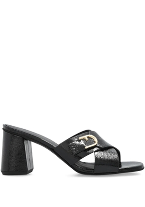 Furla 85mm leather sandals - Black