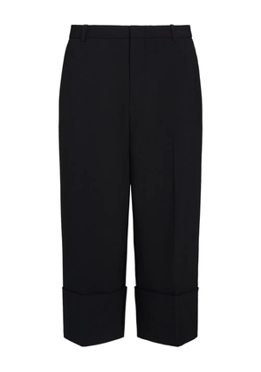 Vince cuffed wide-leg trousers - Black